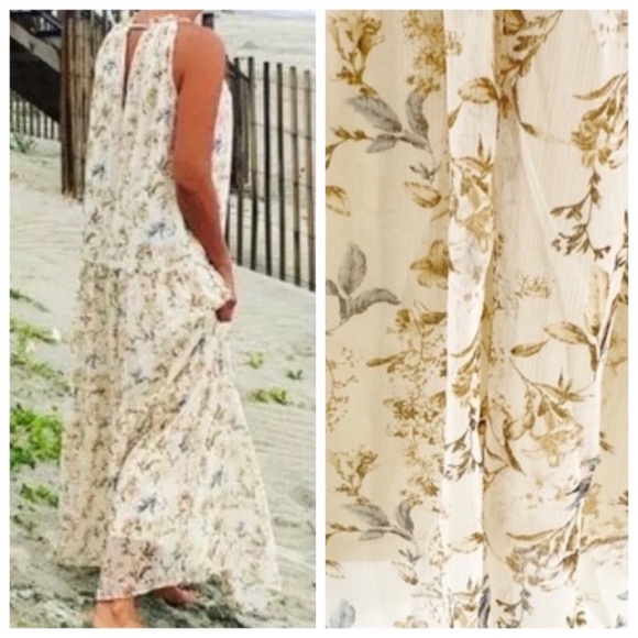 Anthropologie DREW Naomi Vintage Floral Maxi Dress - Picture 1 of 15